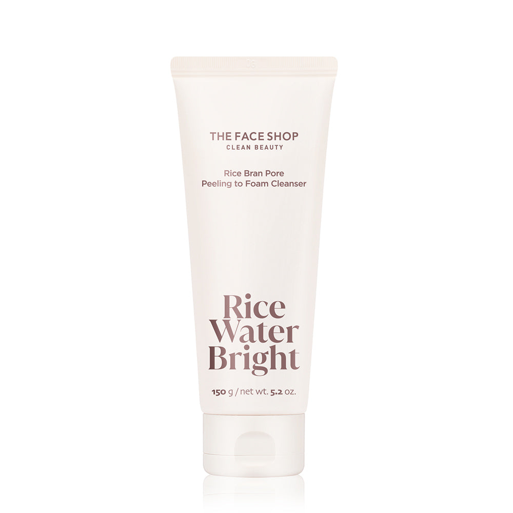 RICE WATER BRIGHT Rice Bran Pore Peeling to Foaming Cleanser