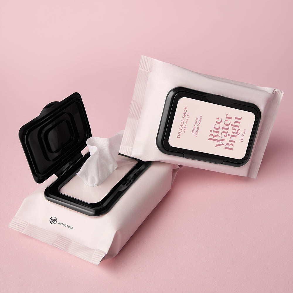Rice Water Bright Cleansing Facial Wipes