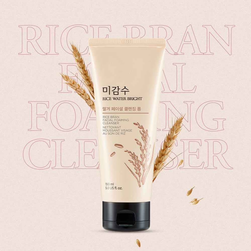RICE WATER BRIGHT Rice Bran Foaming Cleanser